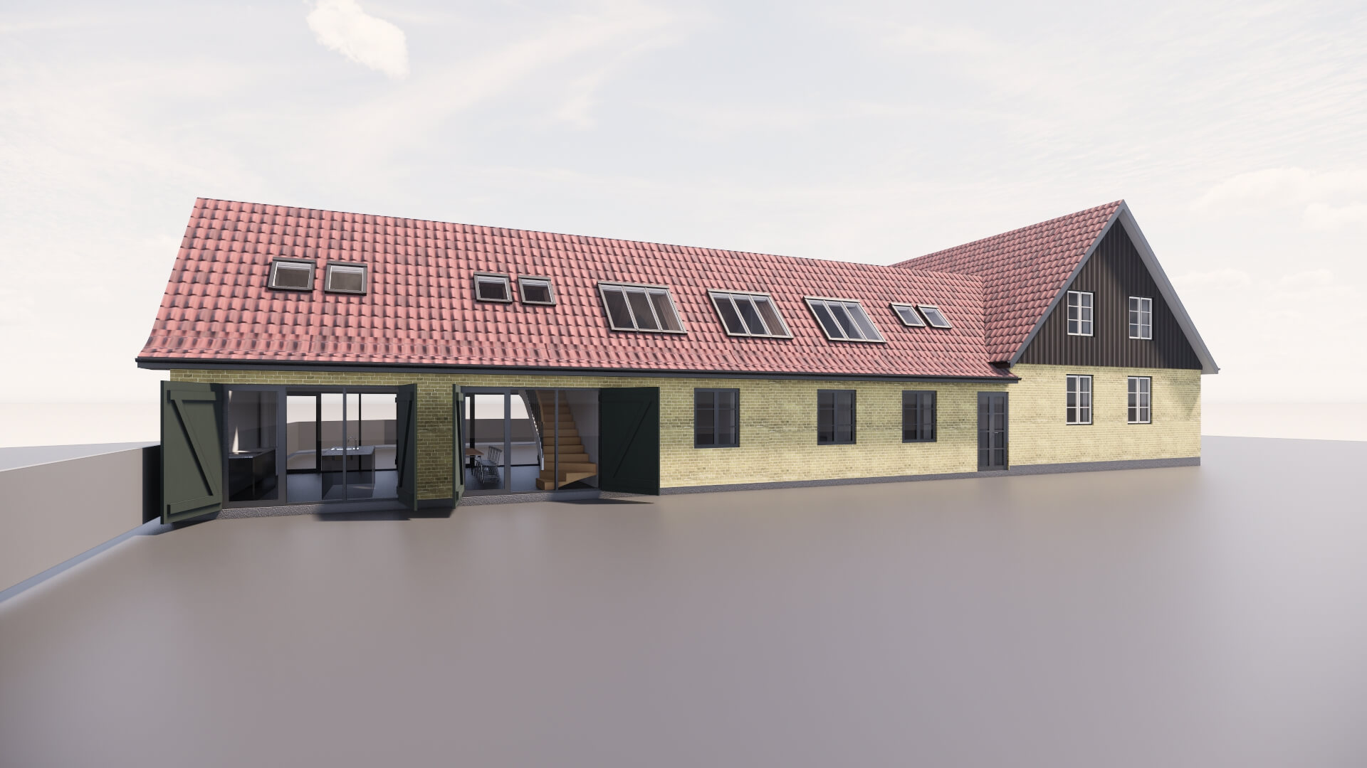 Udvendigt - efter