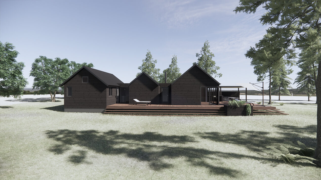 061_skitseforslag_3D_facade_tilbygning_sommerhus_veddinge bakker_arkitekttegnet_daniel_nielsen