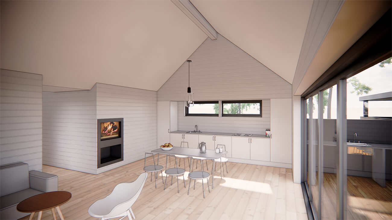 061_skitseforslag_visualisering_koekken_tilbygning_sommerhus_veddinge bakker_arkitekttegnet_daniel_nielsen